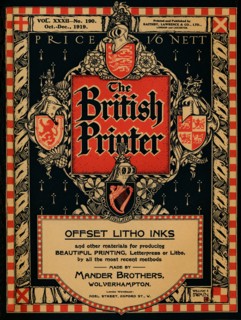 'The British Printer cover', 1919. Artist: William E Swain.
