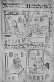 'Bakers at Work (MS. Add. 34, 605)', 1903. Artist: Unknown.