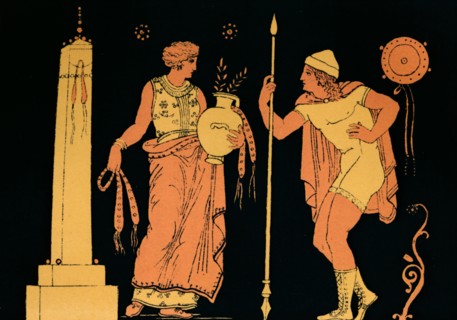 'Electra and Orestes', 1880. Artist: Antique.