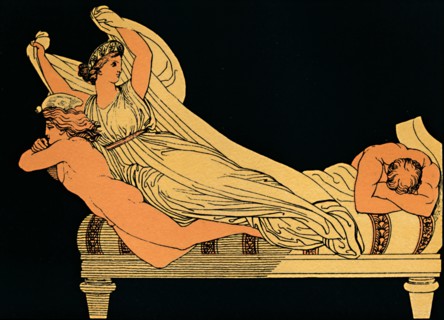 The Empty Joy That Dwells In the Dreams of the Night, 1880. Artist: Flaxman.