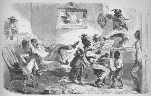 'In the mansion of Robert W Barnwell at Beaufort, North Carolina', c1860, (1938). Artist: Unknown.