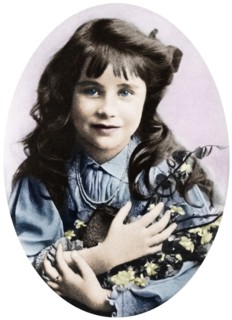 The Queen Mother at seven years old, 1907 (1937). Creator: Unknown.