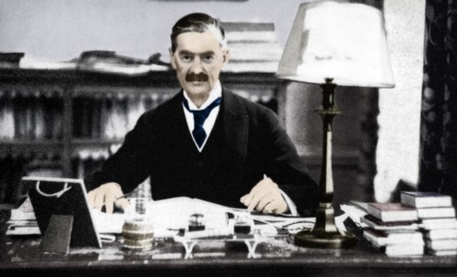 Neville Chamberlain (1869-1940), British prime minister, c1930s (1936). Artist: Unknown.