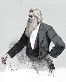 Joseph Wilson Swan, British physicist and chemist, demonstrating electromagnetism, 1889. Artist: Unknown.