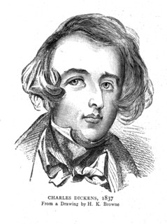 Charles Dickens, 1837. Artist: H K Brown.