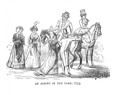 'An Airing in the Park, 1793', c1870. Artist: Unknown.