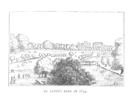 'St. James Park in 1644', c1870. Artist: Unknown.