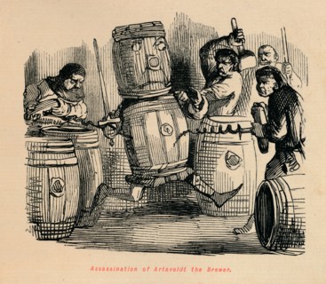'Assassination of Artaveldt the Brewer', c1860, (c1860). Artist: John Leech.