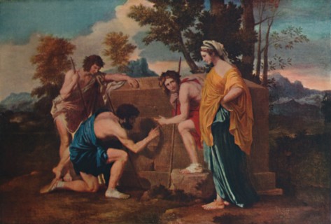 'Et in Arcadia ego (Les bergers d'Arcadie or The Arcadian Shepherds)', 1637-1638, (1911). Artist: Nicolas Poussin.