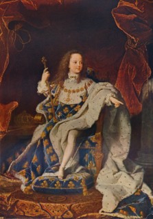 'Louis XV (1710-1774) at the Age of Five in the Costume of the Sacre', c1716û24, (1911). Artist: Hyacinthe Rigaud.