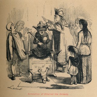 'Coronation of Ethelred the Unready', c1860, (c1860). Artist: John Leech.
