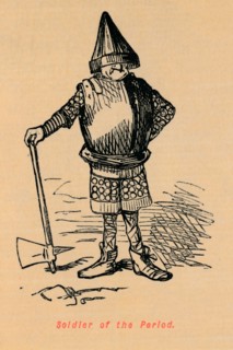 'Soldier of the Period', c1860, (c1860). Artist: John Leech.