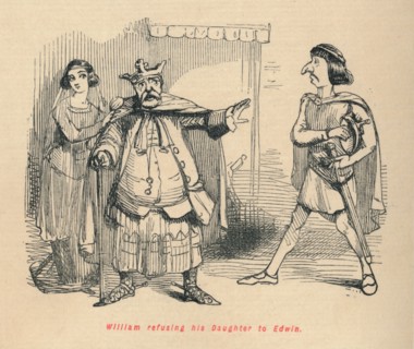'William refusing his Daughter to Edwin', c1860, (c1860). Artist: John Leech.
