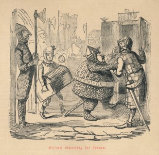 'William departing for France', c1860, (c1860). Artist: John Leech.