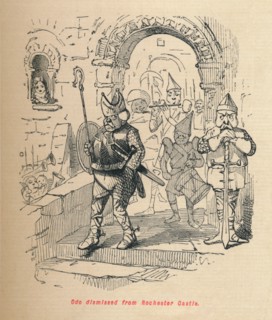 'Odo dismissed from Rochester Castle',  c1860, (c1860). Artist: John Leech.