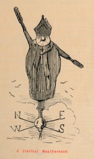 'A Clerical Weathercock', c1860, (c1860). Artist: John Leech.
