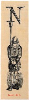 'Spear Man', . Artist: John Leech.