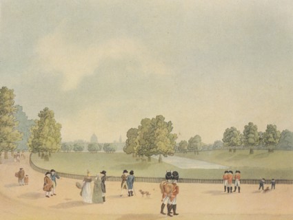 St James's Park, Westminster, London, 1809.                                     Artist: Heinrich Schutz.