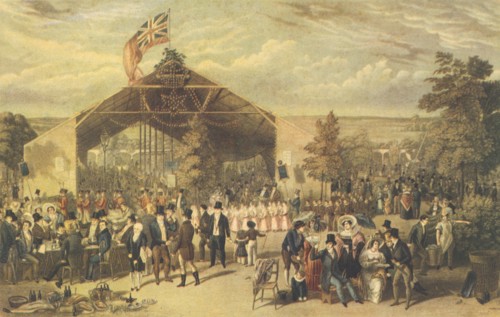 The Licensed Victuallers' Annual Dinner, Mermaid Tavern, Hackney, 1866. Artist: George Hunt.