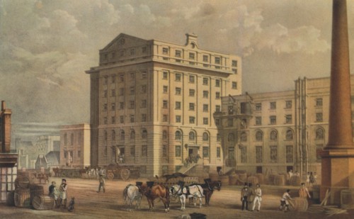 Sugar refinery in Leman Street, Stepney, London, 1851. Artist: Vincent Brooks.