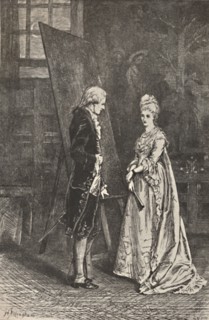 'Angelica Kaufman in Joshua Reynolds's Studio', c18560-1923, (1923). Artist: Helen Paterson Allingham.