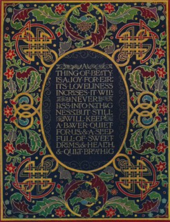 'Doublure in Levant Morocco, with Inlay and Tooling', c.1880, (1914). Artist: Robert Riviere.