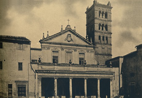 'Roma - St. Caecilia's Church Temple by Bramante in the Cloisters of S. Pietro in Montorio on the Ja Artist: Unknown.