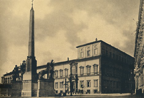 'Roma - The Quirinal Palace and Fountain', 1910.  Artist: Unknown.