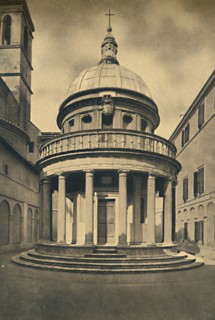 'Roma - Temple by Bramante in the Cloisters of S. Pietro in Montorio on the Janiculum Hill', 1910. Artist: Unknown.