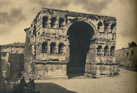 'Roma - Arch of Janus Quadrifrons in the Forum Boarium', 1910. Artist: Unknown.