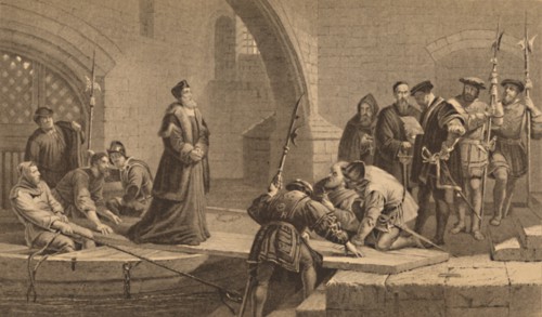 'Cranmer at the Traitor's Gate', 1886. Artist: CW Sharpe.