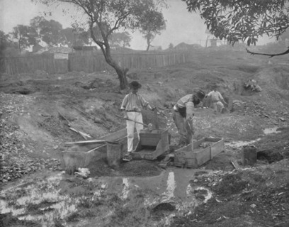 'Gold-Digging in Australia', 19th century. Artist: Unknown.