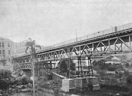 'Viaducto do Cha', 1895. Artist: Paulo Kowalsky.
