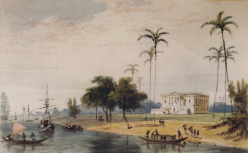 'In the Garden House Reach, Calcutta',  c1786-1791, (1935). Artist: William Daniell.