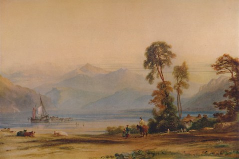 'View of Snowdon from Tremadoc', c1842, (1935). Artist: Anthony Vandyke Copley Fielding.