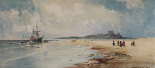 'Bamborough Castle', 1892, (1935). Artist: Thomas Bush Hardy.