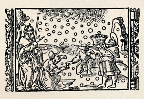 'Gathering Manna', 1539, (1903). Artist: Unknown.