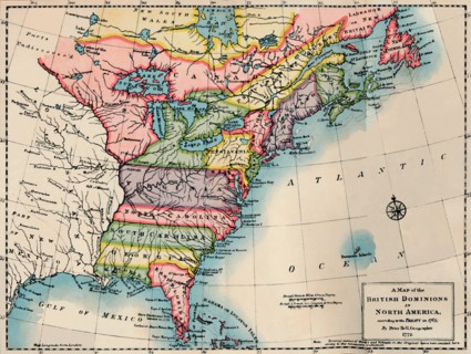 'Map of the British Dominions of North America', 1772, (1904). Artist: Peter Bell.