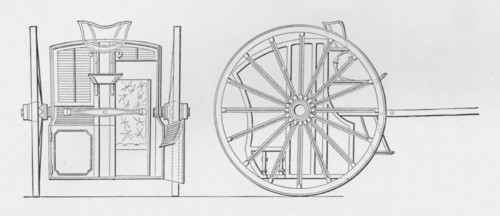 'Specification Drawings for Hansom's Cab, 1834', 1834, (1904). Artists: Joseph Hansom, Unknown.