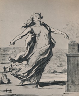 'This Has Killed That', 1871, (1946). Artist: Honore Daumier.
