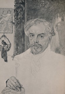 'Portrait of Edmund De Goncourt', 1882, (1946). Artist: Felix Bracquemond.