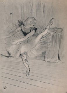 'Miss Ida Heath, English Dancer', c.1894, (1946).  Artist: Henri de Toulouse-Lautrec.