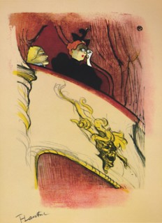 'The Box with the Gilded Mask', 1893, (1946). Artist: Henri de Toulouse-Lautrec.
