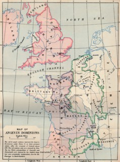 'Map of Angevin Dominions', 1902. Artist: FS Weller.