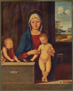 'Madonna and Child with St. John the Baptist', 1903. Artist: Antonio Solario.