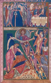 'MS. Illumination Showing the Vision of Jacob', 12th century, (1902). Artist: Unknown.