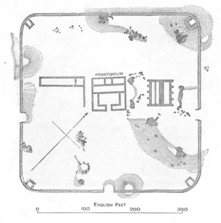 'Plan of Hardknott Fort, Cumberland', 1902. Artist: Unknown.