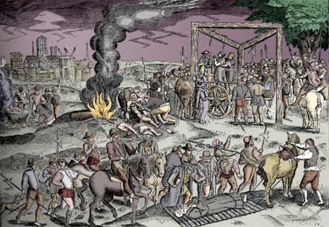 Martyrs at Smithfield, London, c1600 (1904). Artist: Unknown.