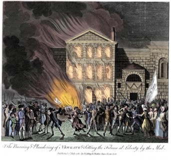 Anti-Catholic Gordon Riots, London, 6-7 June 1780. Artist: Unknown.