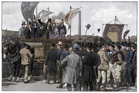The Chartist Demonstration on Kennington Common, 1848, (1900). Artist: William Barnes Wollen.
